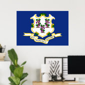 Staatsflagge Connecticut Poster (Heimbüro)