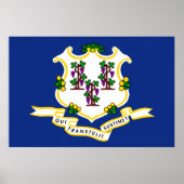 Staatsflagge Connecticut Poster (Vorne)