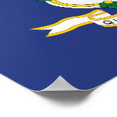 Staatsflagge Connecticut Poster (Ecke)