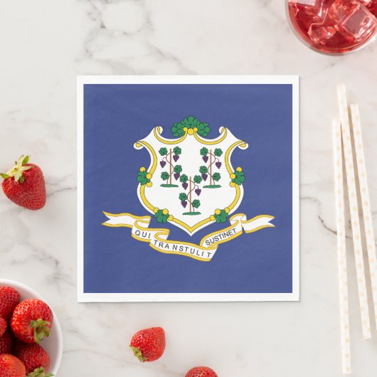 Staatsflagge Connecticut Serviette (Beispiel)