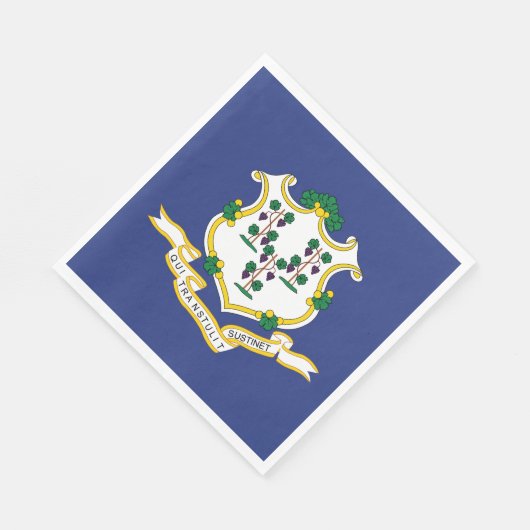 Staatsflagge Connecticut Serviette (Ecke)