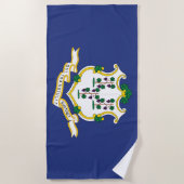 Staatsflagge Connecticut Strandtuch (Vorderseite)