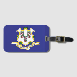 Staatsflagge Connecticut, USA Gepäckanhänger