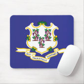 Staatsflagge Connecticut, USA Mousepad (Mit Mouse)