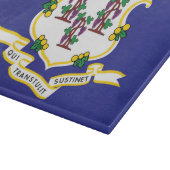 Staatsflagge Connecticut, USA Schneidebrett (Ecke)