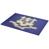 Staatsflagge Connecticut, USA Schneidebrett (Ecke)