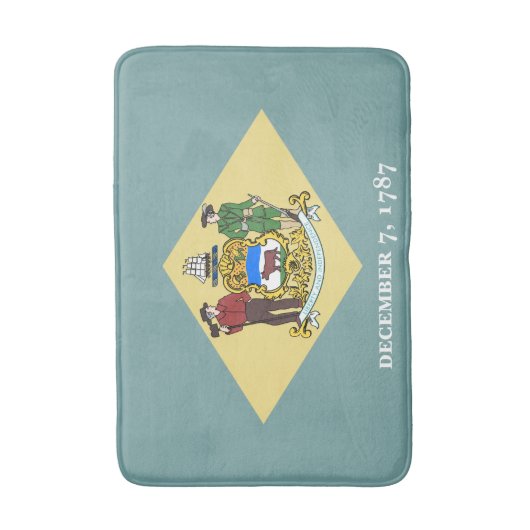 Staatsflagge Delaware Badematte (Vorderseite Vertikal)