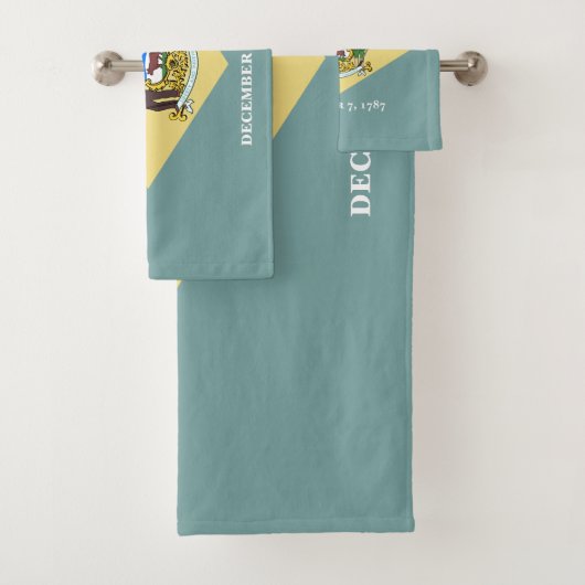 Staatsflagge Delaware Badhandtuch Set (Insitu)