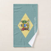 Staatsflagge Delaware Badhandtuch Set (Handtuch)