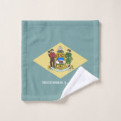 Staatsflagge Delaware Badhandtuch Set (Waschlappen)
