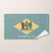 Staatsflagge Delaware Badhandtuch Set (Handtuch)