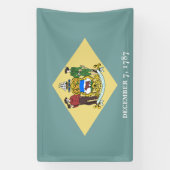 Staatsflagge Delaware Banner (Vertikal)