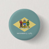 Staatsflagge Delaware Button (Vorderseite)