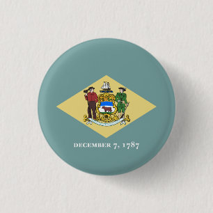 Staatsflagge Delaware Button