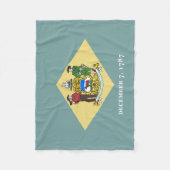 Staatsflagge Delaware Fleecedecke (Vorderseite)