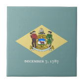 Staatsflagge Delaware Fliese (Vorderseite)