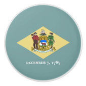 Staatsflagge Delaware Keramikknauf (Vorderseite)