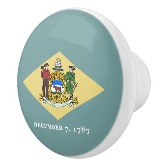 Staatsflagge Delaware Keramikknauf (Rechts)