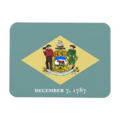 Staatsflagge Delaware Magnet (Horizontal)
