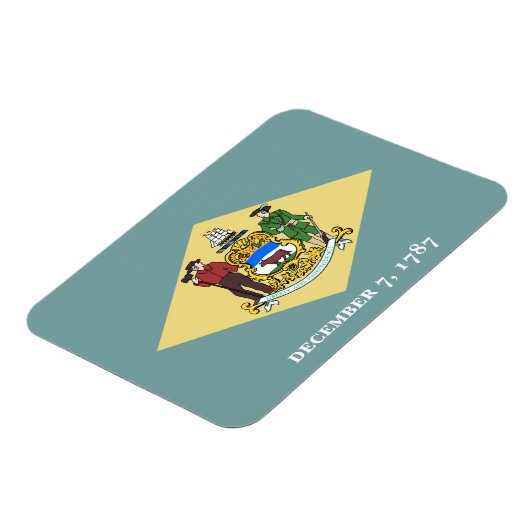 Staatsflagge Delaware Magnet (Linke Seite)