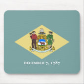 Staatsflagge Delaware Mousepad (Vorne)
