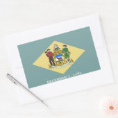 Staatsflagge Delaware Rechteckiger Aufkleber (Umschlag)