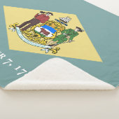 Staatsflagge Delaware Sherpadecke (3/4)
