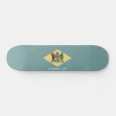 Staatsflagge Delaware Skateboard (Horizontal)