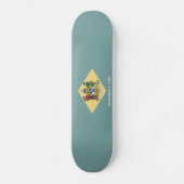 Staatsflagge Delaware Skateboard (Vorderseite)