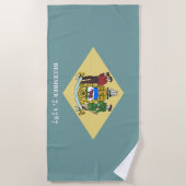 Staatsflagge Delaware Strandtuch (Vorderseite)