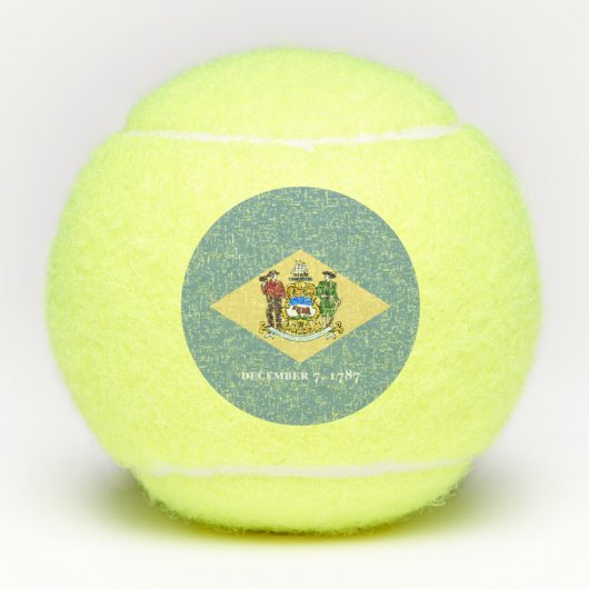 Staatsflagge Delaware Tennisbälle (Vorderseite)