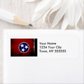 Staatsflagge der Black Grunge Tennessee (Insitu)