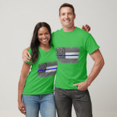 Staatsflagge der Blauen Linie Georgien T-Shirt (Unisex)