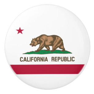 Staatsflagge der California Republic Keramikknauf