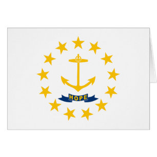 Staatsflagge der Insel Rhode