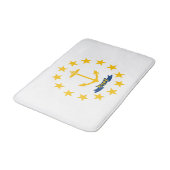 Staatsflagge der Insel Rhode Badematte (Schrägansicht)