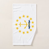 Staatsflagge der Insel Rhode Badhandtuch Set (Handtuch)