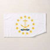 Staatsflagge der Insel Rhode Badhandtuch Set (Handtuch)
