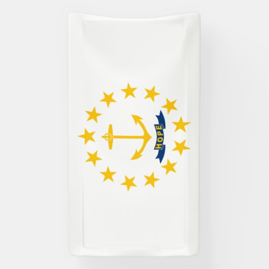 Staatsflagge der Insel Rhode Banner (Vertikal)