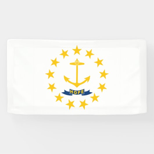 Staatsflagge der Insel Rhode Banner (Horizontal)