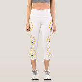 Staatsflagge der Insel Rhode Capri Leggings (Vorderseite)