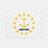 Staatsflagge der Insel Rhode Fleecedecke (Vorderseite (Horizontal))