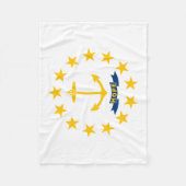 Staatsflagge der Insel Rhode Fleecedecke (Vorderseite)