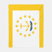 Staatsflagge der Insel Rhode Fleecedecke (Vorderseite)