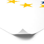 Staatsflagge der Insel Rhode Fotodruck (Ecke)