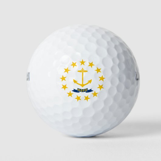 Staatsflagge der Insel Rhode Golfball (Vorderseite)