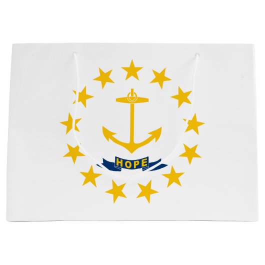 Staatsflagge der Insel Rhode Große Geschenktüte (Vorderseite)