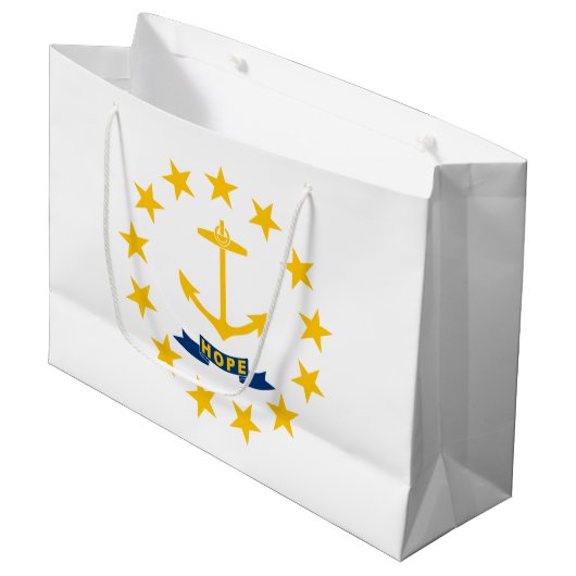 Staatsflagge der Insel Rhode Große Geschenktüte (Vorderseite Schrägansicht)