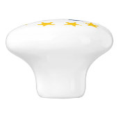 Staatsflagge der Insel Rhode Keramikknauf (Seitenansicht)