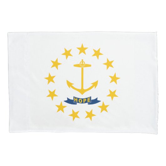Staatsflagge der Insel Rhode Kissenbezug (Vorderseite)